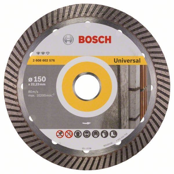 Dijamantska rezna ploča Expert for Universal Turbo Bosch 2608602576, 150 x 22,23 x 2,2 x 12 mm - slika 2