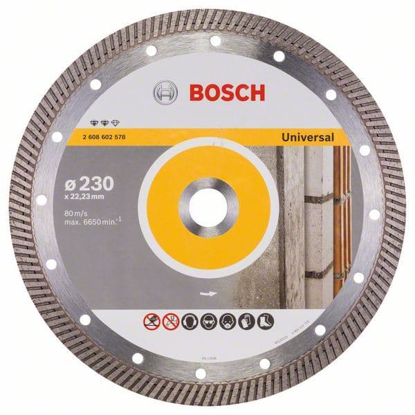 Dijamantska rezna ploča Expert for Universal Turbo Bosch 2608602578, 230 x 22,23 x 2,8 x 12 mm - slika 2
