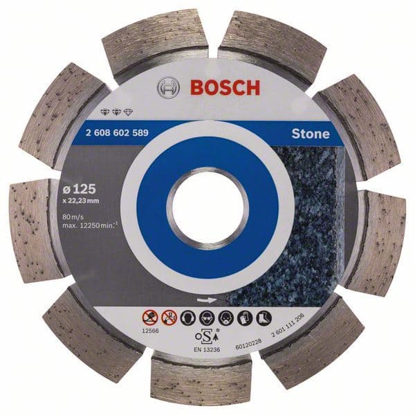 Dijamantska rezna ploča Expert for Stone Bosch 2608602589, 125 x 22,23 x 2,2 x 12 mm - slika 2