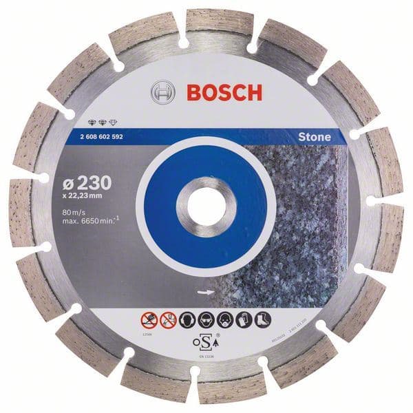 Dijamantska rezna ploča Expert for Stone Bosch 2608602592, 230 x 22,23 x 2,4 x 12 mm - slika 2