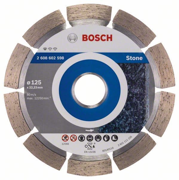 Dijamantska rezna ploča Standard for Stone Bosch 2608602598, 125 x 22,23 x 1,6 x 10 mm - slika 2