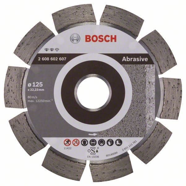 Dijamantska rezna ploča Expert for Abrasive Bosch 2608602607, 125 x 22,23 x 1,6 x 10 mm - slika 2