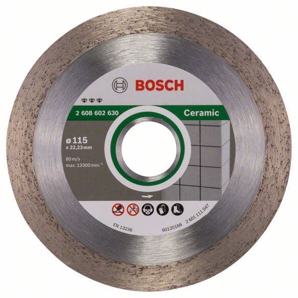 Dijamantska rezna ploča Best for Ceramic Bosch 2608602630, 115 x 22,23 x 1,8 x 10 mm - slika 2