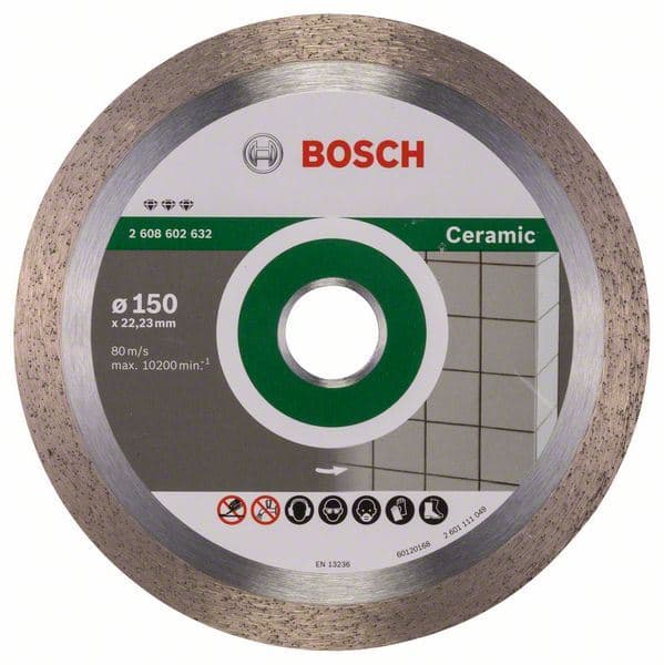 Dijamantska rezna ploča Best for Ceramic Bosch 2608602632, 150 x 22,23 x 1,9 x 10 mm - slika 2