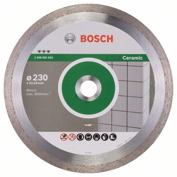 Dijamantska rezna ploča Best for Ceramic Bosch 2608602634, 230 x 22,23 x 2,4 x 10 mm - slika 2