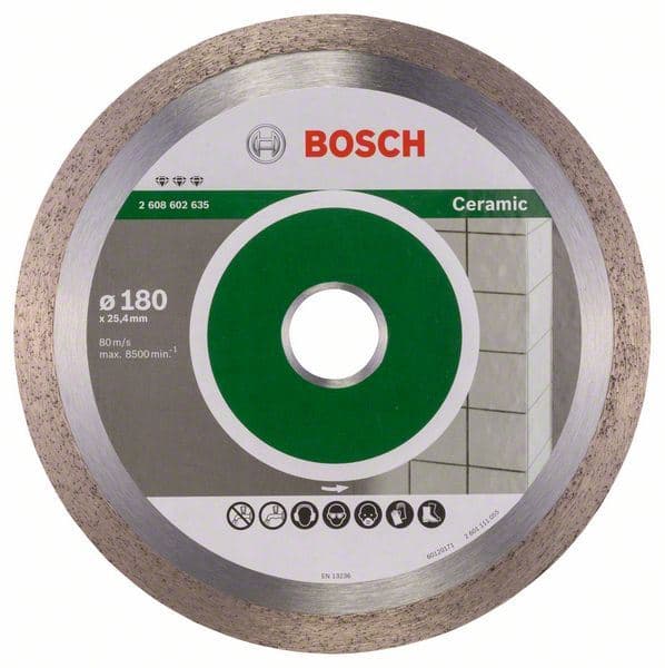 Dijamantska rezna ploča Best for Ceramic Bosch 2608602635, 180 x 25,40 x 2,2 x 10 mm - slika 2