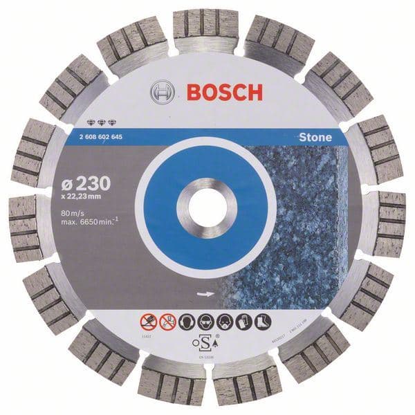 Dijamantska rezna ploča Best for Stone Bosch 2608602645, 230 x 22,23 x 2,4 x 15 mm - slika 2