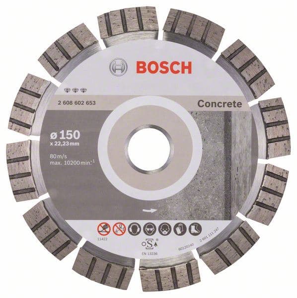 Dijamantska rezna ploča Best for Concrete Bosch 2608602653, 150 x 22,23 x 2,4 x 12 mm - slika 2