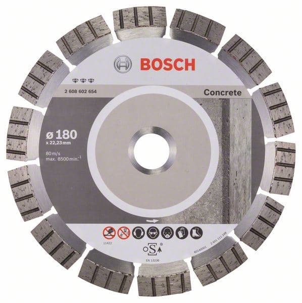 Dijamantska rezna ploča Best for Concrete Bosch 2608602654, 180 x 22,23 x 2,4 x 12 mm - slika 2