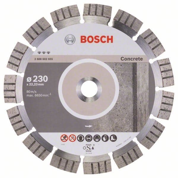 Dijamantska rezna ploča Best for Concrete Bosch 2608602655, 230 x 22,23 x 2,4 x 15 mm - slika 2