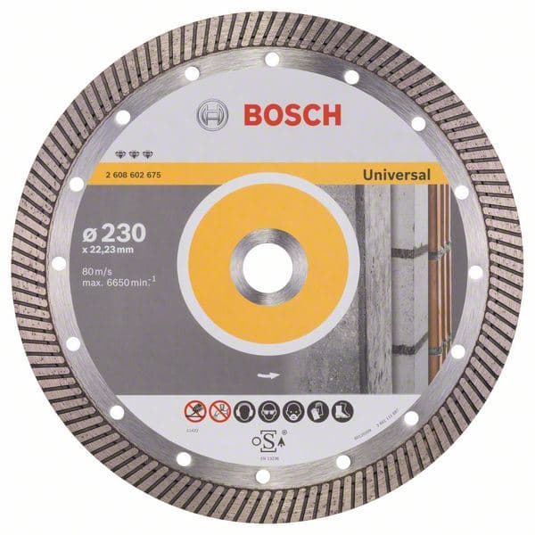 Dijamantska rezna ploča Best for Universal Turbo Bosch 2608602675, 230 x 22,23 x 2,5 x 15 mm - slika 2