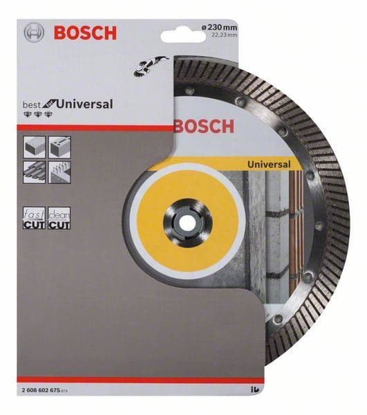Dijamantska rezna ploča Best for Universal Turbo Bosch 2608602675, 230 x 22,23 x 2,5 x 15 mm