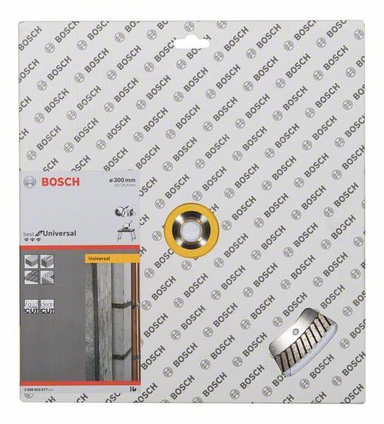 Dijamantska rezna ploča Best for Universal Turbo Bosch 2608602677, 300 x 20,00+25,40 x 3 x 15 mm