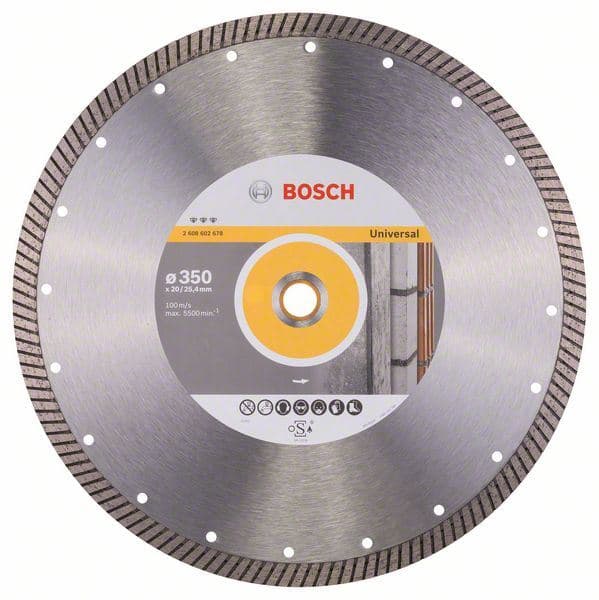 Dijamantska rezna ploča Best for Universal Turbo Bosch 2608602678, 350 x 20,00+25,40 x 3,2 x 12 mm - slika 2