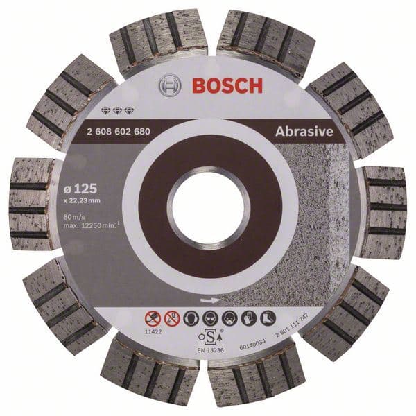 Dijamantska rezna ploča Best for Abrasive Bosch 2608602680, 125 x 22,23 x 2,2 x 12 mm - slika 2