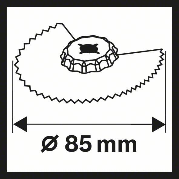 BIM-TiN segmentni list testere ACZ 85 EIB Multi Material Bosch 2608661758, 85 mm - slika 6