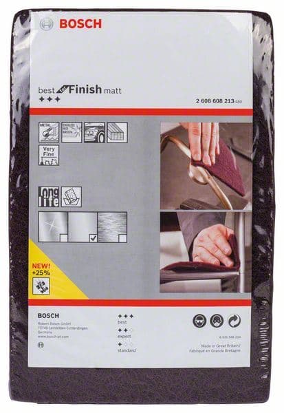 Komad flisa Best for Finish Matt Bosch 2608608213, 152 x 229 mm, veoma fino A - slika 2
