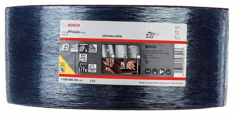 Valjak od flisa Best for Finish Matt Bosch 2608608221, 10.000 x 115 mm, veoma fino A - slika 2