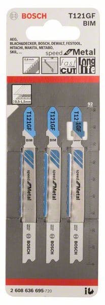 List ubodne testere T 121 GF Bosch 2608636695, Speed za Metal - slika 2