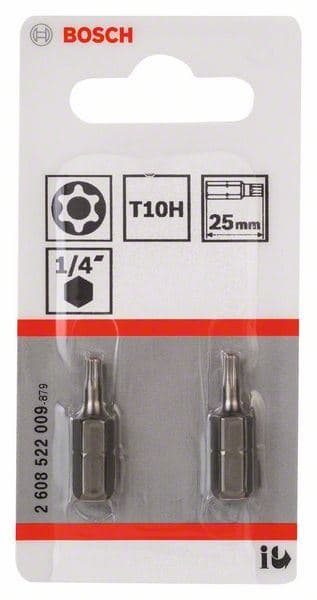 T10H Security-Torx® bit odvrtača ekstra tvrdi Bosch 2608522009, T10H, 25 mm - slika 2
