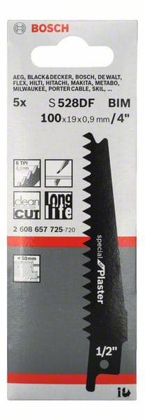 List univerzalne testere S 528 DF Bosch 2608657725, Special za gips - slika 2