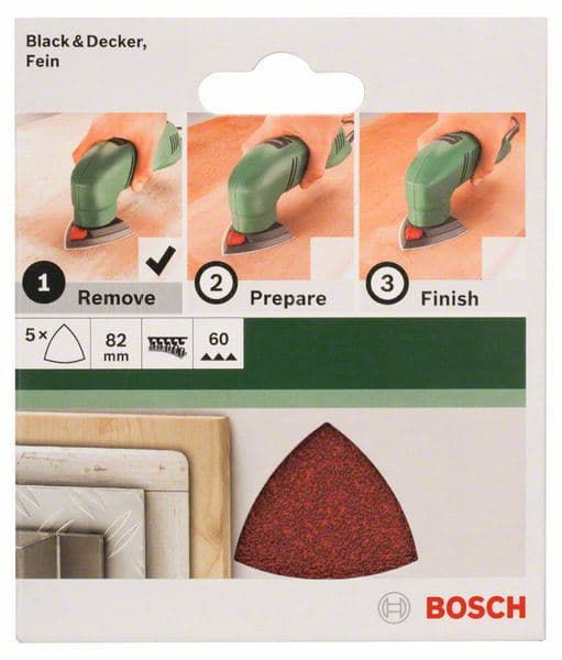 5-delni set brusnih listova za delta-brusilice Bosch 2609256A43 - slika 2