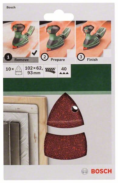 10-delni set brusnih listova za multi-brusilice Bosch 2609256A61 - slika 2