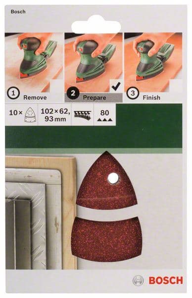 10-delni set brusnih listova za multi-brusilice Bosch 2609256A63 - slika 2