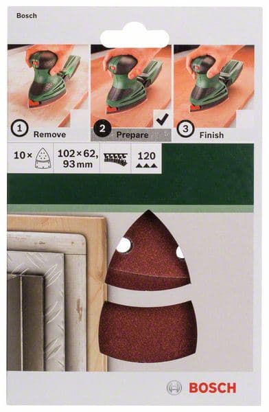 10-delni set brusnih listova za multi-brusilice Bosch 2609256A64 - slika 2