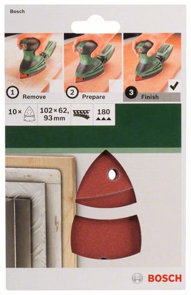 10-delni set brusnih listova za multi-brusilice Bosch 2609256A65 - slika 2