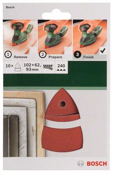 10-delni set brusnih listova za multi-brusilice Bosch 2609256A66 - slika 2