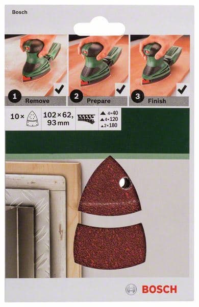 10-delni set brusnih listova za multi-brusilice Bosch 2609256A67 - slika 2