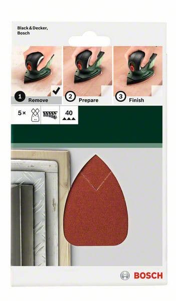 5-delni set brusnih listova za multi-brusilice Bosch 2609256A68 - slika 2