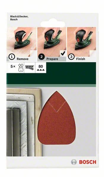 5-delni set brusnih listova za multi-brusilice Bosch 2609256A69 - slika 2