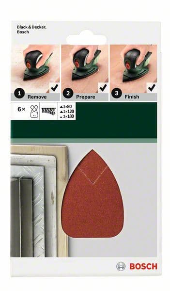 6-delni set brusnih listova za multi-brusilice Bosch 2609256A72 - slika 2