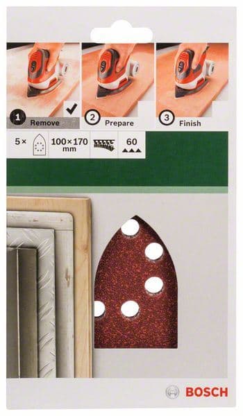 5-delni set brusnih listova za multi-brusilice Bosch 2609256A74 - slika 2