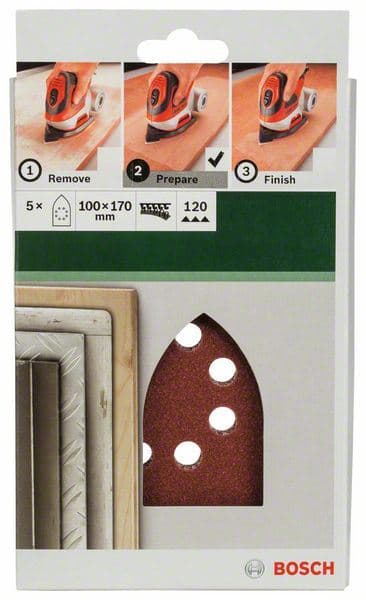 5-delni set brusnih listova za multi-brusilice Bosch 2609256A76 - slika 2