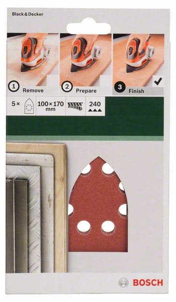 5-delni set brusnih listova za multi-brusilice Bosch 2609256A78 - slika 2