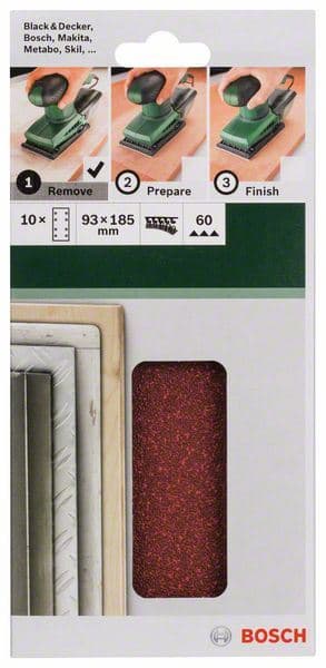 10-delni set brusnih listova za vibracione brusilice Bosch 2609256A81 - slika 2