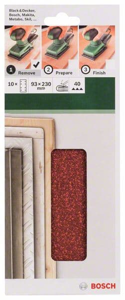 10-delni set brusnih listova za vibracione brusilice Bosch 2609256A94 - slika 2