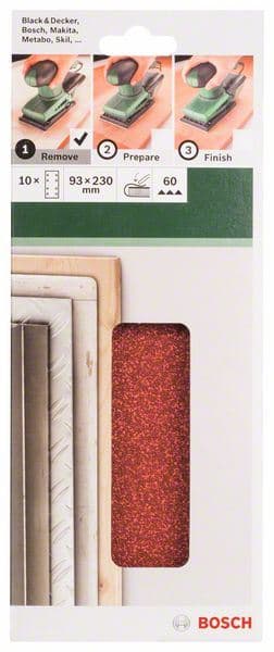 10-delni set brusnih listova za vibracione brusilice Bosch 2609256A95 - slika 2