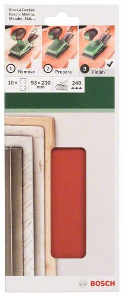 10-delni set brusnih listova za vibracione brusilice Bosch 2609256A99 - slika 2