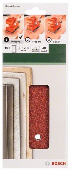 10-delni set brusnih listova za vibracione brusilice Bosch 2609256B01 - slika 2