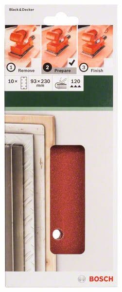 10-delni set brusnih listova za vibracione brusilice Bosch 2609256B04 - slika 2