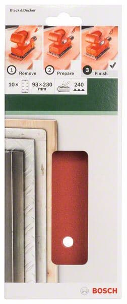 10-delni set brusnih listova za vibracione brusilice Bosch 2609256B06 - slika 2