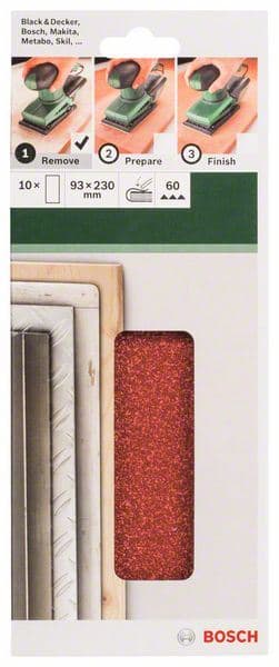 10-delni set brusnih listova za vibracione brusilice Bosch 2609256B09 - slika 2