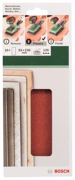 10-delni set brusnih listova za vibracione brusilice Bosch 2609256B11 - slika 2