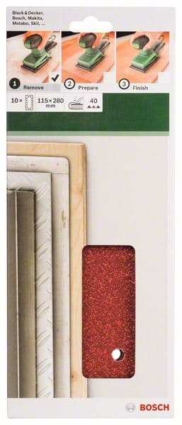 10-delni set brusnih listova za vibracione brusilice Bosch 2609256B26 - slika 2