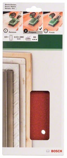 10-delni set brusnih listova za vibracione brusilice Bosch 2609256B28 - slika 2