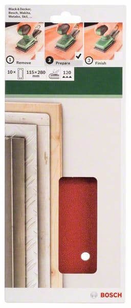 10-delni set brusnih listova za vibracione brusilice Bosch 2609256B29 - slika 2